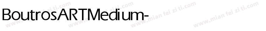 BoutrosART Medium字体转换